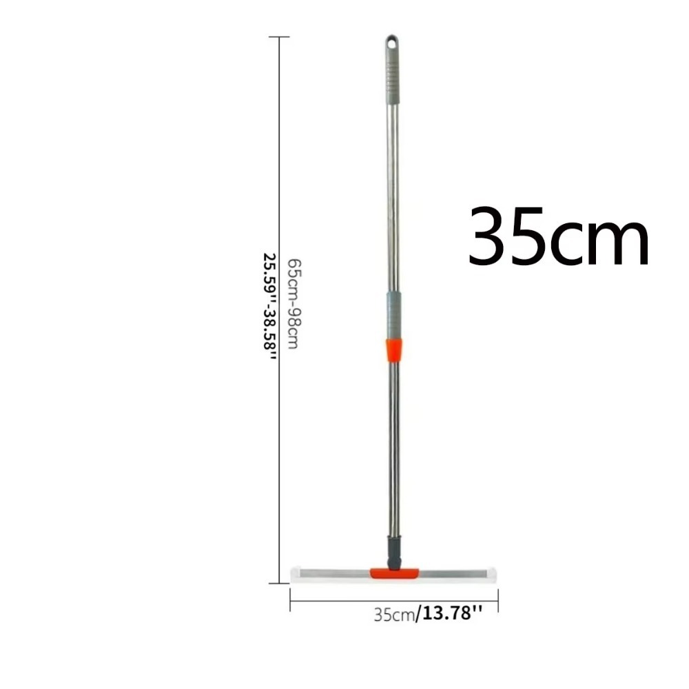 MAOLU500233906 Dụng cụ cạo bằng thép không gỉ Chổi silicone Cây chổi lười Chất tẩy vết nước Dụng cụ tẩy lông không dính Bền bỉ Linh hoạt Máy cạo sàn Làm sạch sàn nhà tắm - 3