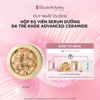 Hộp 60 viên nang tinh chất dưỡng da Elizabeth Arden Advanced Ceramide Capsules Daily Youth Restoring Serum