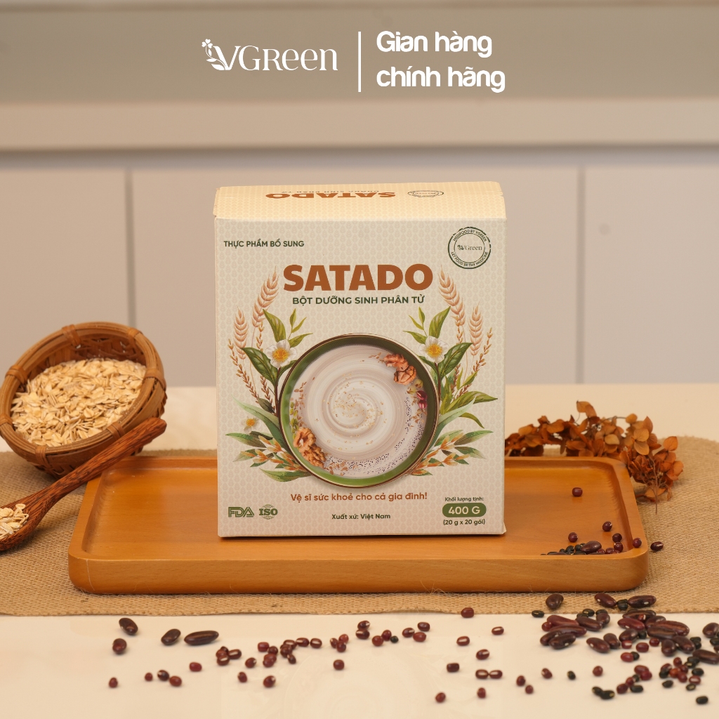 BỘT DƯỠNG SINH SATADO - Bột ngũ cốc từ các loại hạt quý