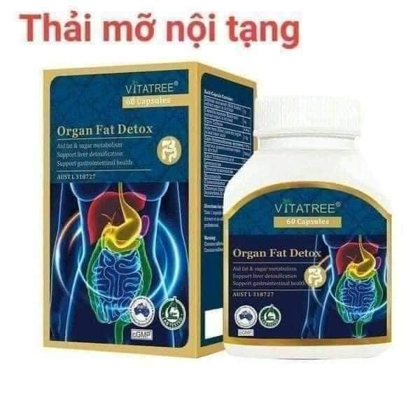 THẢI ĐỘC MỠ NỘI TẠNG Vitatree Organ Fat Detox của ÚC