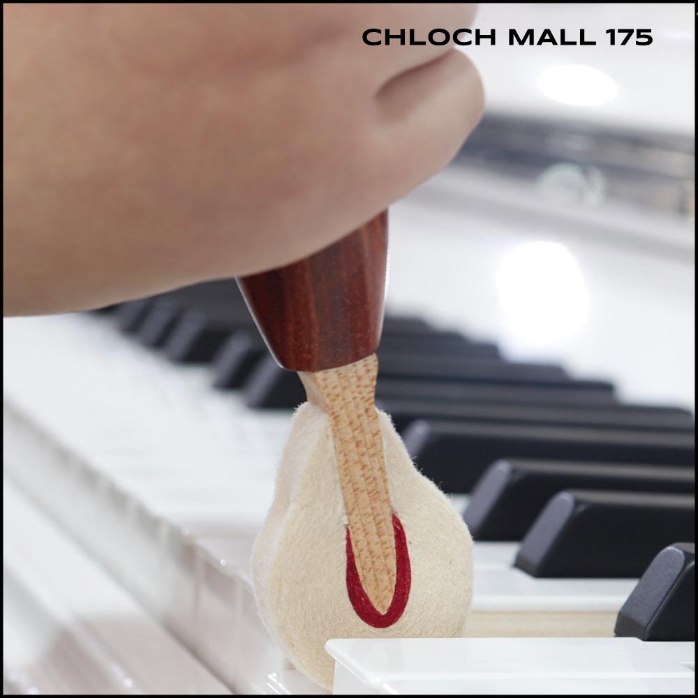 CHLOCH 175 สีไม้+สีขาว ค้อนกดคีย์เปียโน เรดวูด + เฟลท์ เครื่องมือปรับจูนเปียโน มืออาชีพ อุปกรณ์เสริมสำหรับเครื่องดนตรี สำหรับการปรับจูนเปียโน ราคา 703 บาท*ส่งฟรี