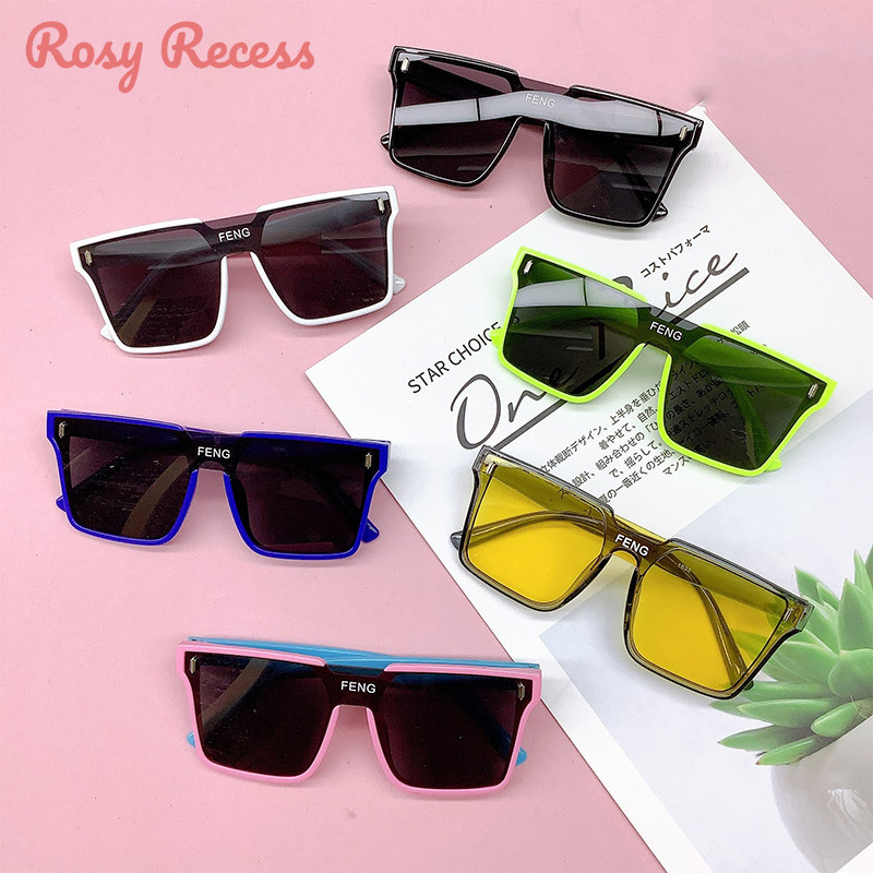 Rosy Recess Children's sunglasses, fashionable glasses for boys and girls, personalized baby sun protection sunglasses
