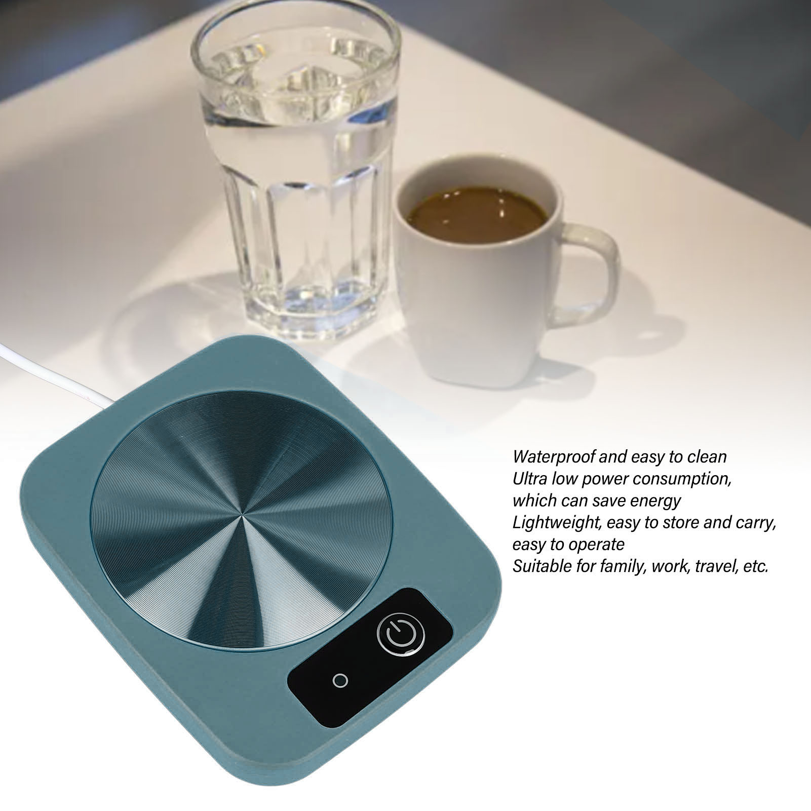 Máy hâm nóng cà phê USB Máy hâm sữa nhiệt độ không đổi Coaster ấm hơn Phích cắm USB cho máy làm nóng cốc cà phê nhiệt ấm hơn cho nhà ấm hơn máy đun sữa đồ uống hâm nóng đồ uống hâm nóng (Màu Hồng)