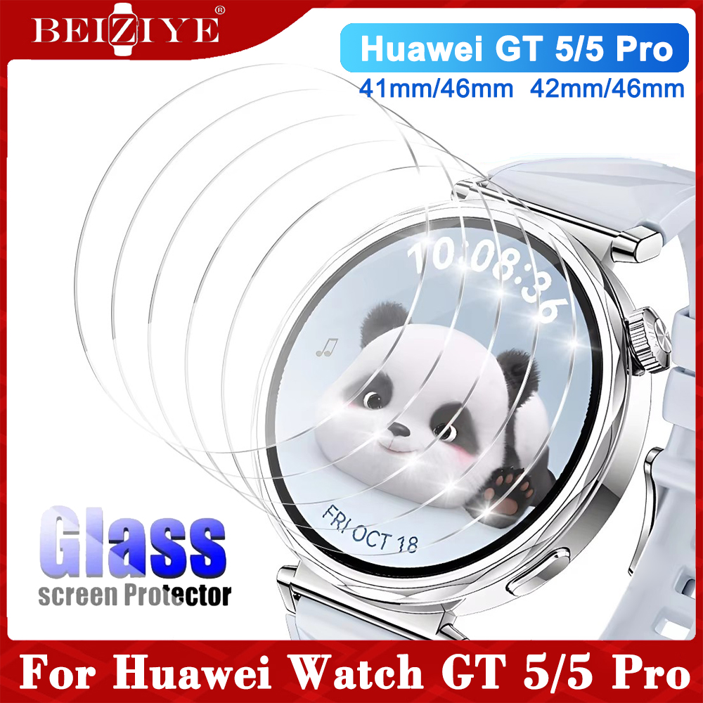 Kính cường lực cho Huawei Watch GT 5 41mm 46mm Bảo vệ màn hình Phim bảo vệ cho Huawei Watch GT 5 Pro 42mm 46mm Đồng hồ thông minh Phụ kiện phim kính chống trầy xước