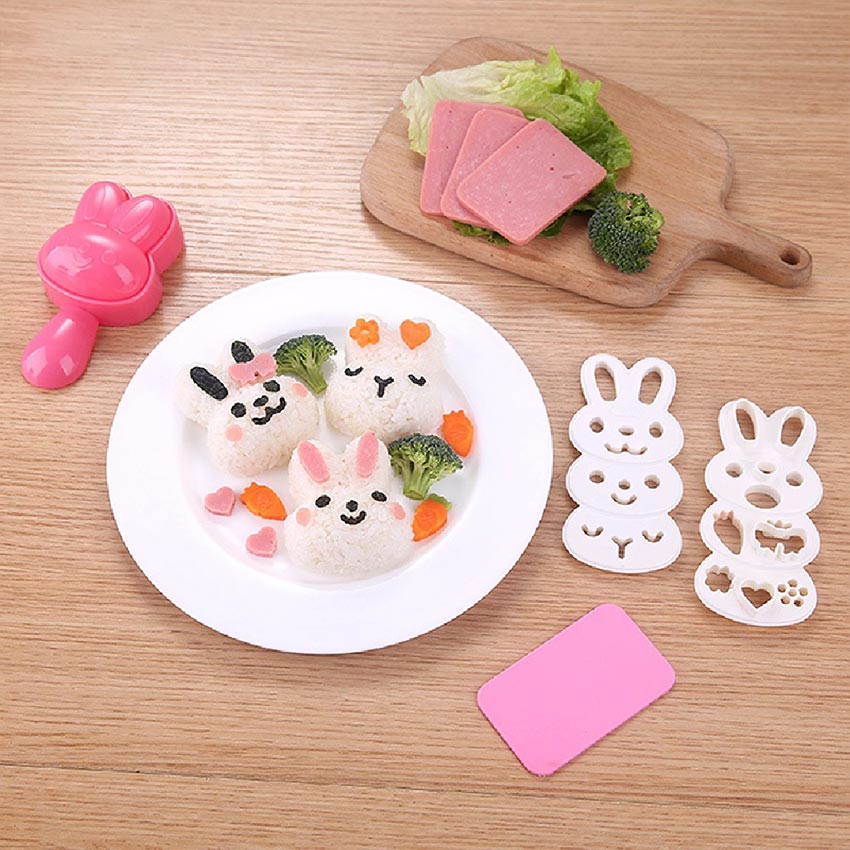 DIY Cute Cat Sushi Rice Mold Mould Bento Maker Sandwich Cutter Rice Ball  Mold Decoration Cute Kitchen Gadgets From Shelly_2020, $3.17