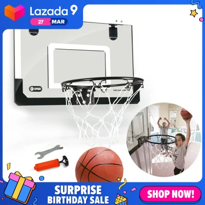 GoodToy Mini Basketball Hoop With Ball 18 inch x12 inch Shatterproof Backboard, Mini Basketball Hoop with Ball Set for Kids Adults
