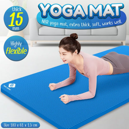 Extra Thick NBR Yoga Mat - Non-Slip Workout Mat