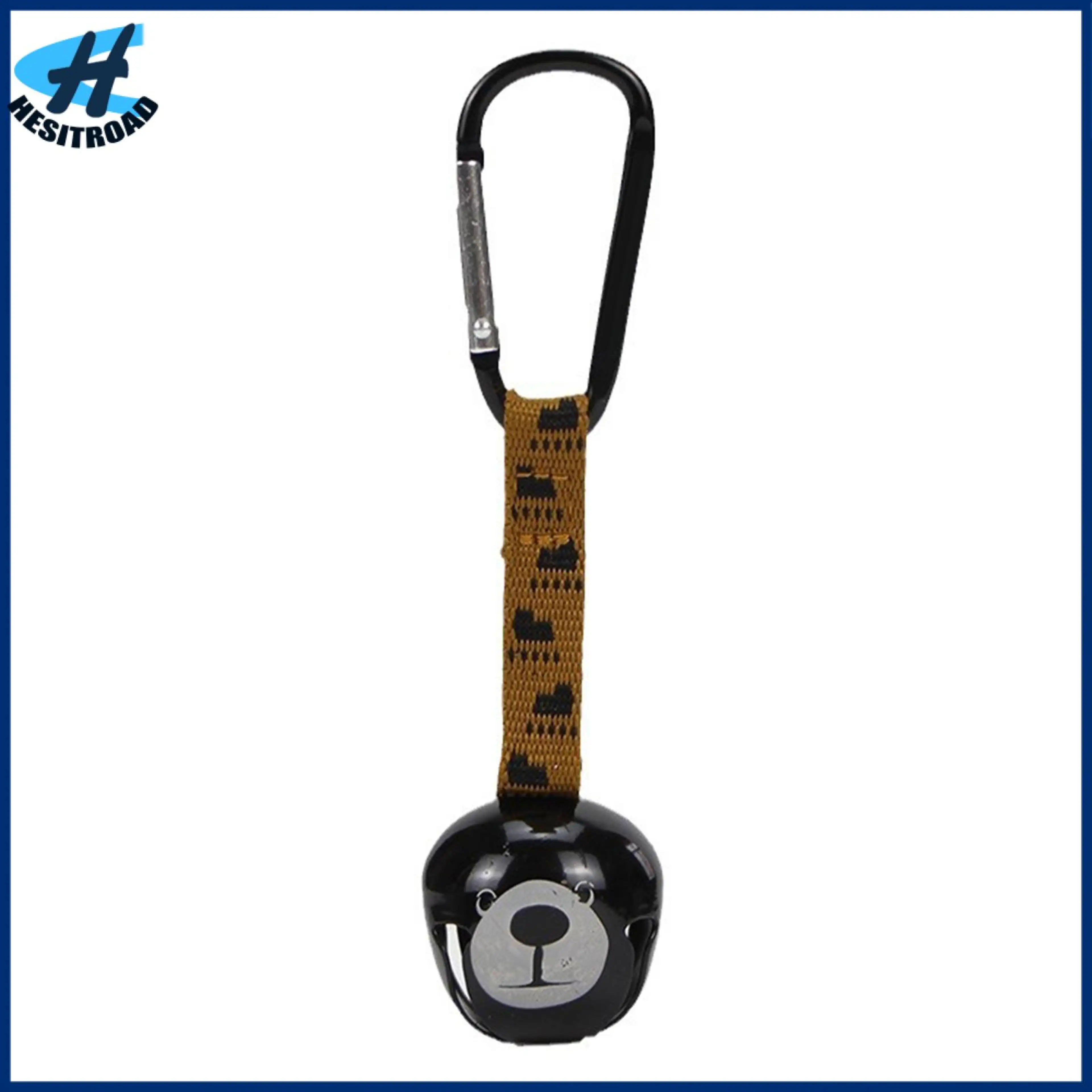 Bucwxa Bear Safety Bell Hiking Bear Bell Camping Black Bear Hanging Bell with Carabiner – Loud Heavy Duty Outdoor Backpacking Hiking Belt Clip Wind Chime Decoration for Travel Camping and Adventure Gear