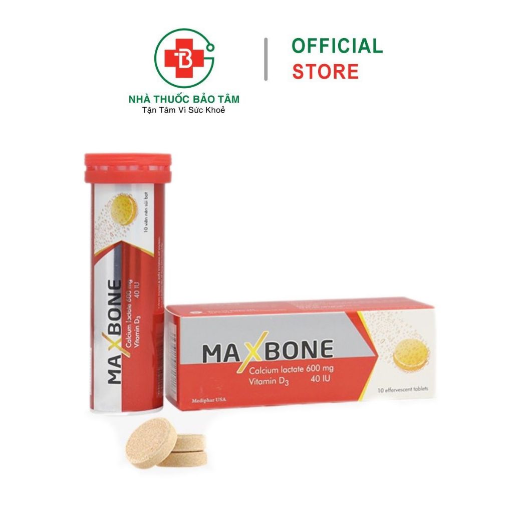 Viên sủi Maxbone – Bổ sung canxi và vitamin D3 cho cơ thể giúp tăng cường sức khỏe