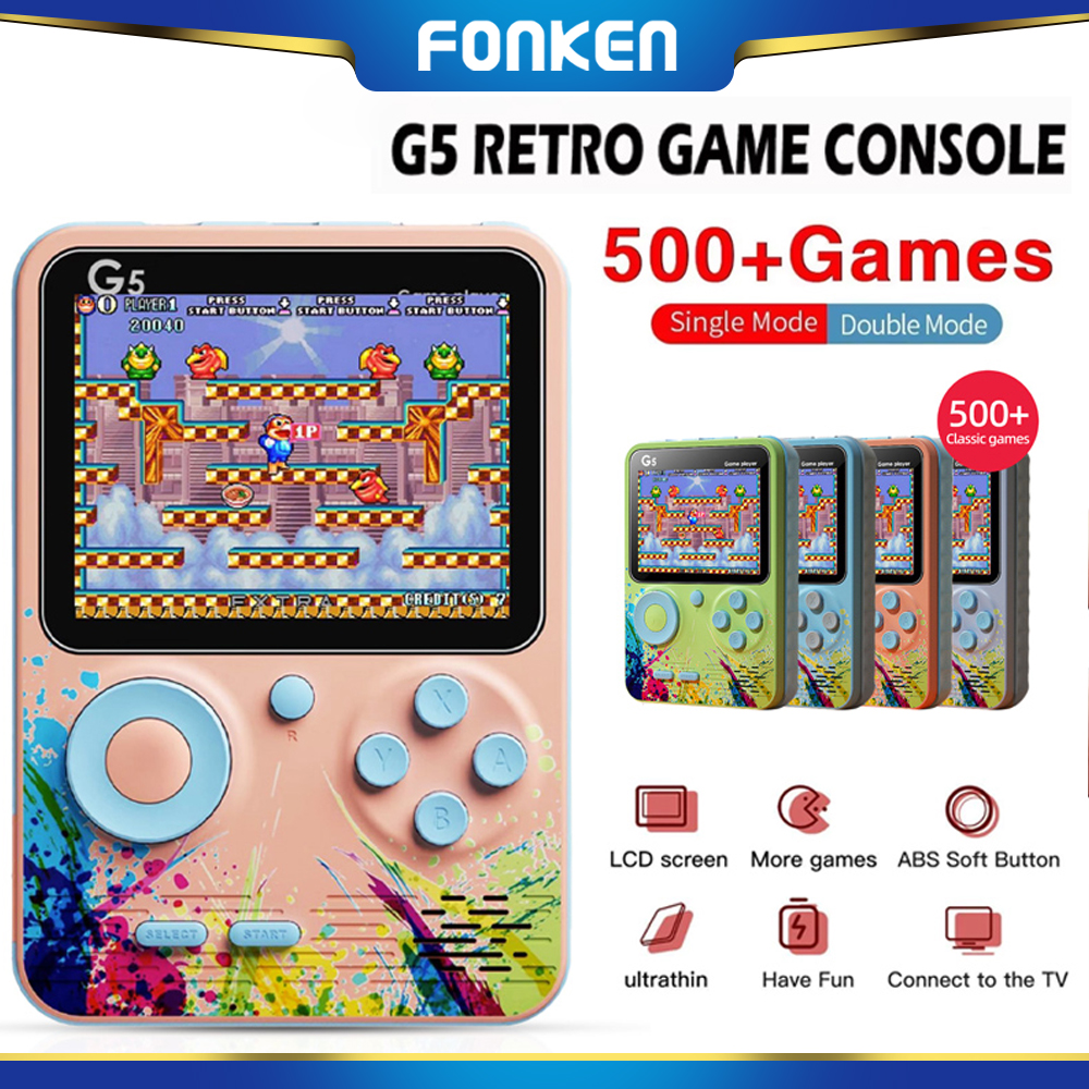 FONKEN Mini Retro Game Console – 500-in-1 Handheld Gaming Console - ยี่ห้อ FONKEN ราคา 279 บาท*ส่งฟรี