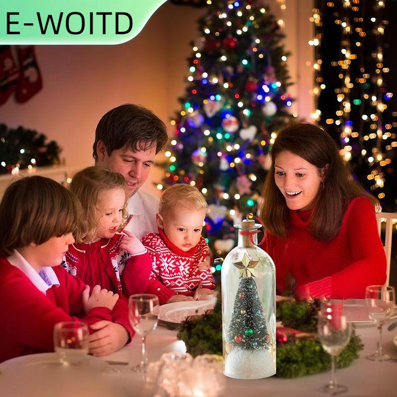 【E-WOITD】 ข้อความต้นคริสต์มาสที่บันทึกได้ในขวด-บันทึกเสียงเครื่องประดับแก้วเครื่องประดับวันหยุด ราคา 312 บาท*ส่งฟรี