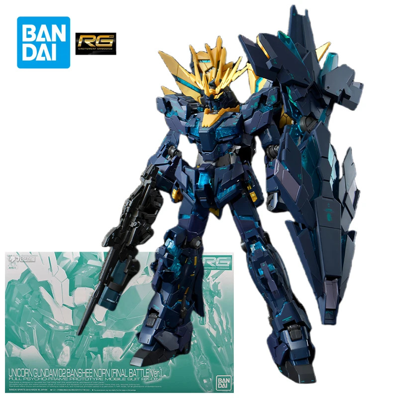 BANDAI Gundam Model Kit RG Unicorn Gundam 02 Banshee Norn (Final Battle Ver.) Mobile Suit Gunpla Act