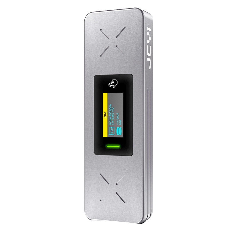 I9X Smart M.2 NVMe / SSD Enclosure USB 3.2 Gen 2 10Gbps, External M2 Adapter Case Support M-Key B+M Key UASP Trim Aluminum Alloy