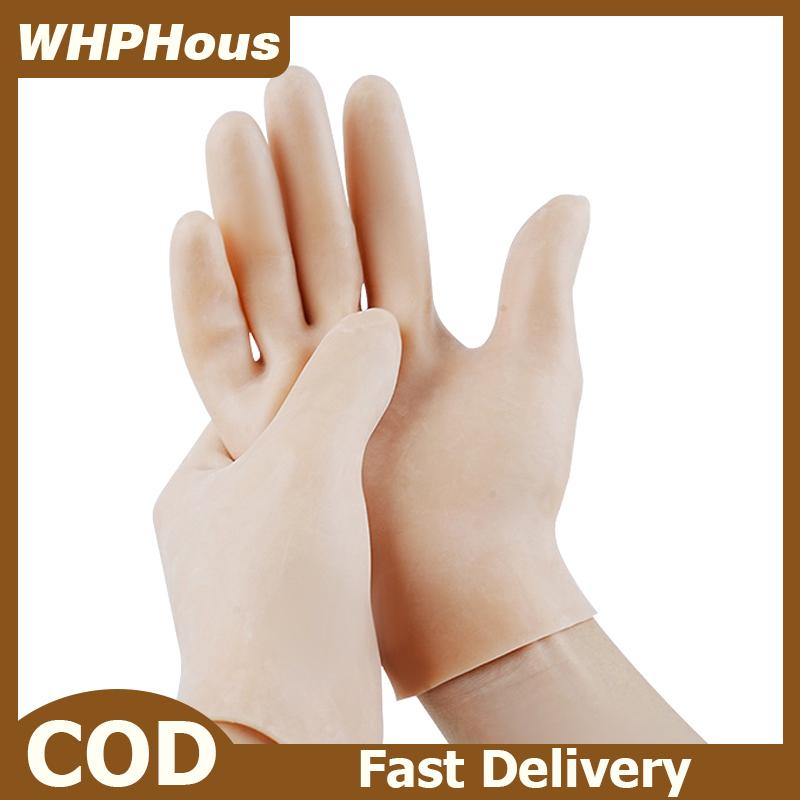 WHPHous 1 Cặp Tay chăm sóc Vớ Găng tay giữ ẩm Silicone gel Găng Tay Tay chăm sóc da tay bảo vệ chống nứt Spa sử dụng nhà