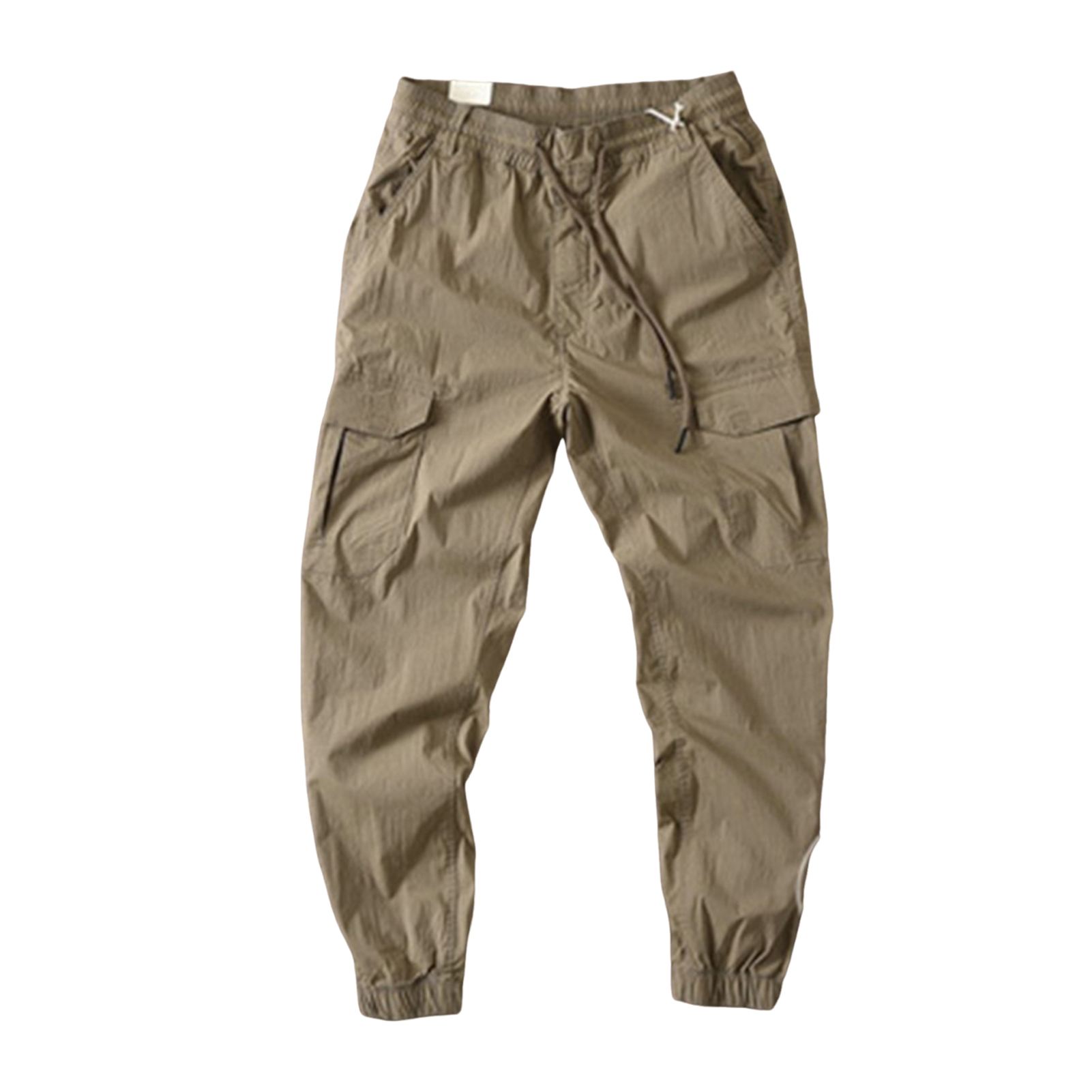 UHH Men Work Pants Men Elastic Waist Pants Men's Lightweight Jogger Pants with Elastic Waist Drawstring Thin Fit Gym Training Sweatpants Solid Color Ankle-banded Trousers with Side Pockets –