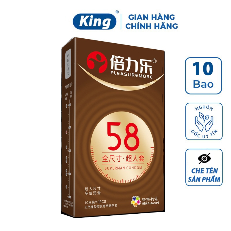 Bao cao su size lớn 55mm, 58mm XL, bcs size lớn siêu mỏng kéo dài thời gian quan hệ