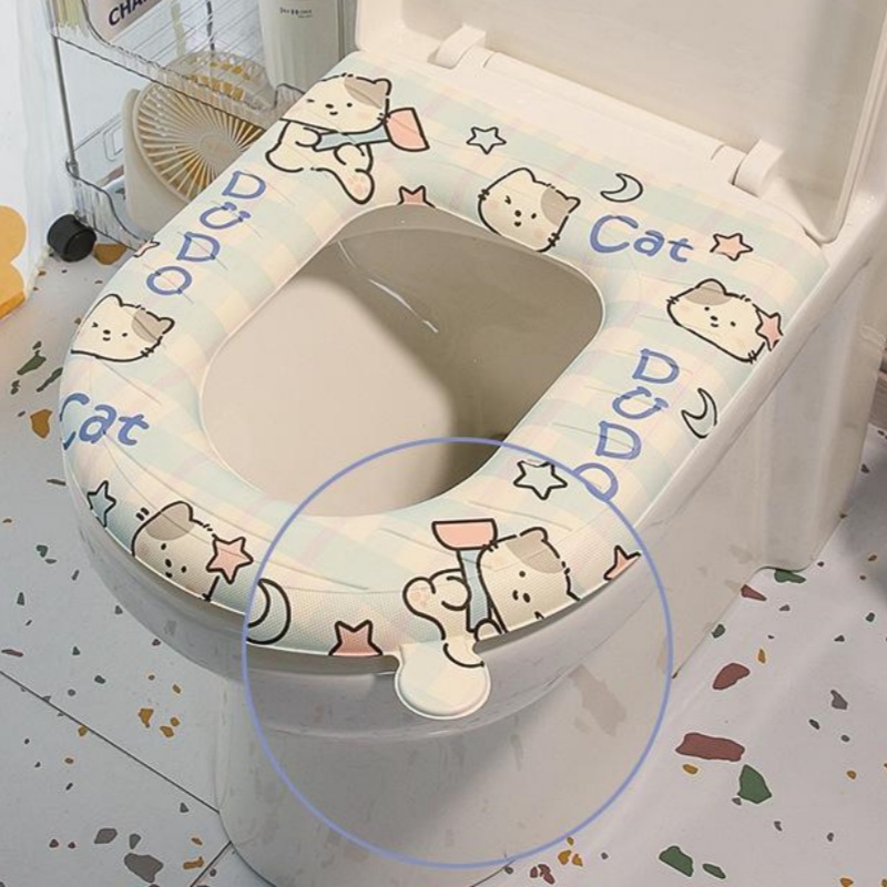 DIEYUFAN EVA หนากันน้ำแห้งเร็วที่นั่งชักโครกสากลพร้อมที่จับเบาะรองนั่งก้นการ์ตูนนุ่ม ราคา 68 บาท*ส่งฟรี