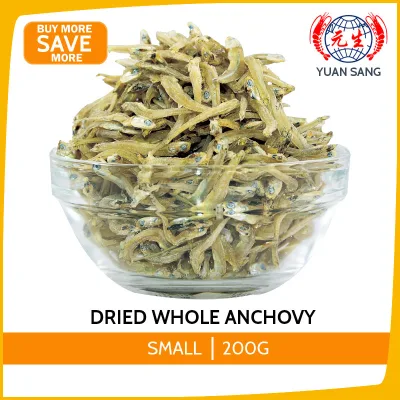 Dried Whole Anchovy Ikan Bilis Small 200g Seafood Groceries Food Anchovies Wholesale Quality