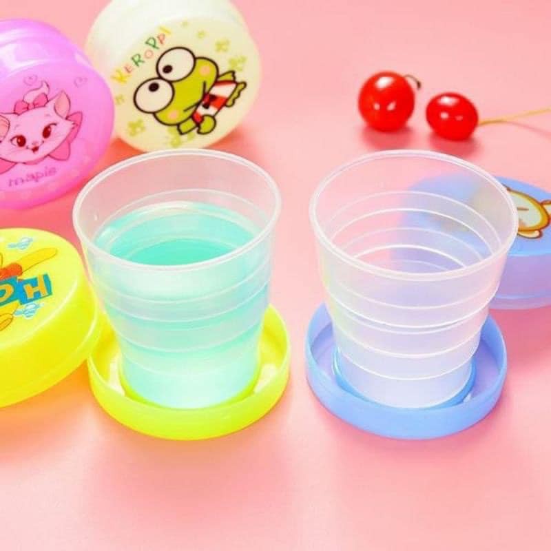 Cốc uống nước gấp gọn cho bé, Ly Cốc uống nước xếp gọn Ngộ Nghĩnh cho bé hình dễ thương