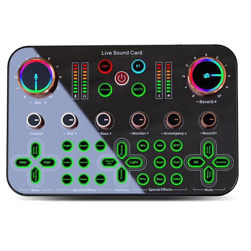 K600 Sound Card Professional Live Broadcast Equipment Accessory Parts Kit Audio Sound Card Mixer Computer Universal