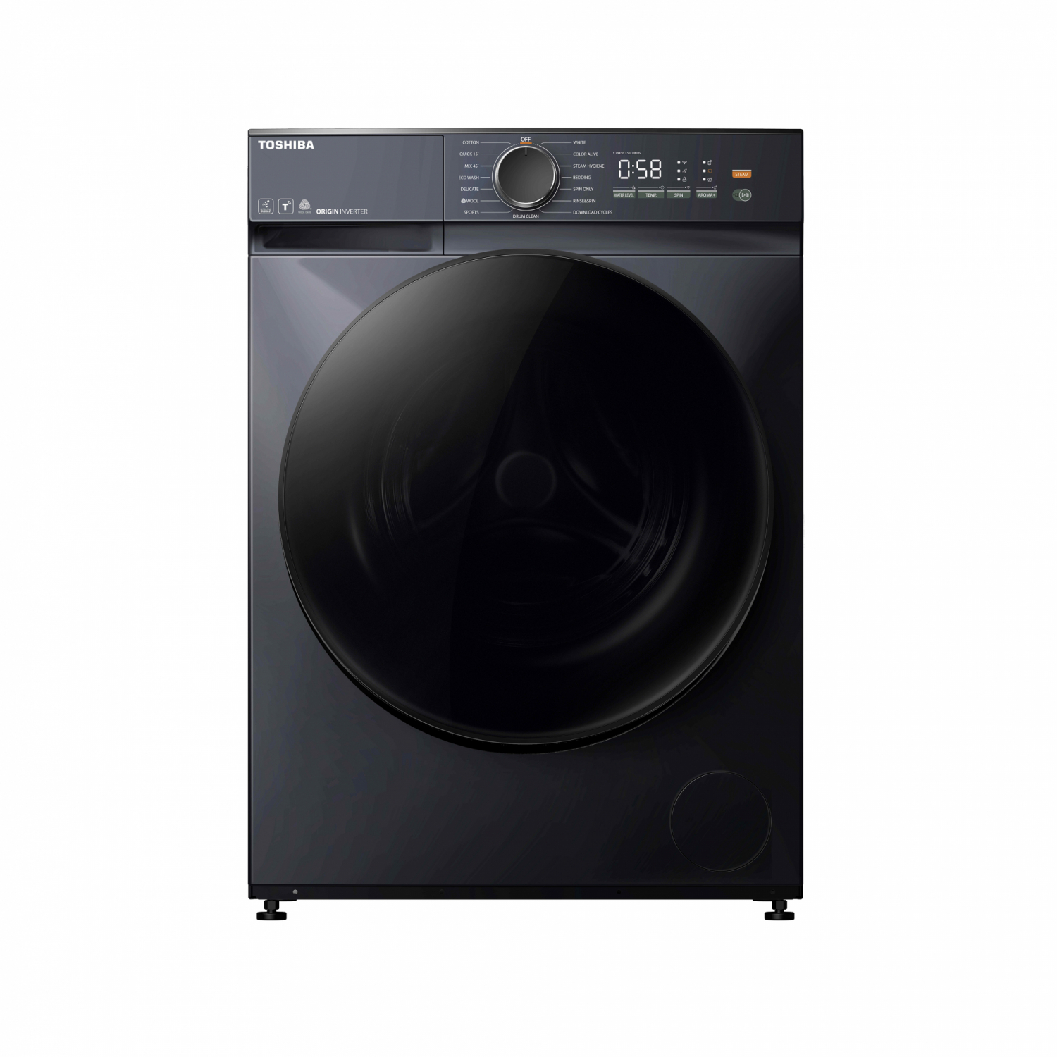 TOSHIBA เครื่องซักผ้าฝาหน้า ขนาด 13 KG.รุ่น TW-T21BU140UWT(MG) สีเทาเข้ม แบรนด์แท้ ราคา 25,290 บาท*ส่งฟรี