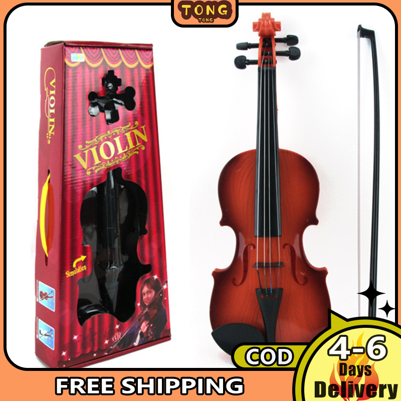 Kids Simulated Violin Toys Realistic Violin With Adjustable String Musical