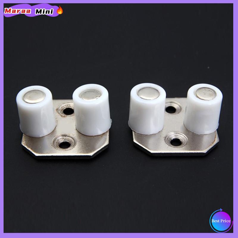 Maraa 2 cái tầng núi trượt cửa gỗ hướng dẫn con lăn người lưu giữ hàng đầu