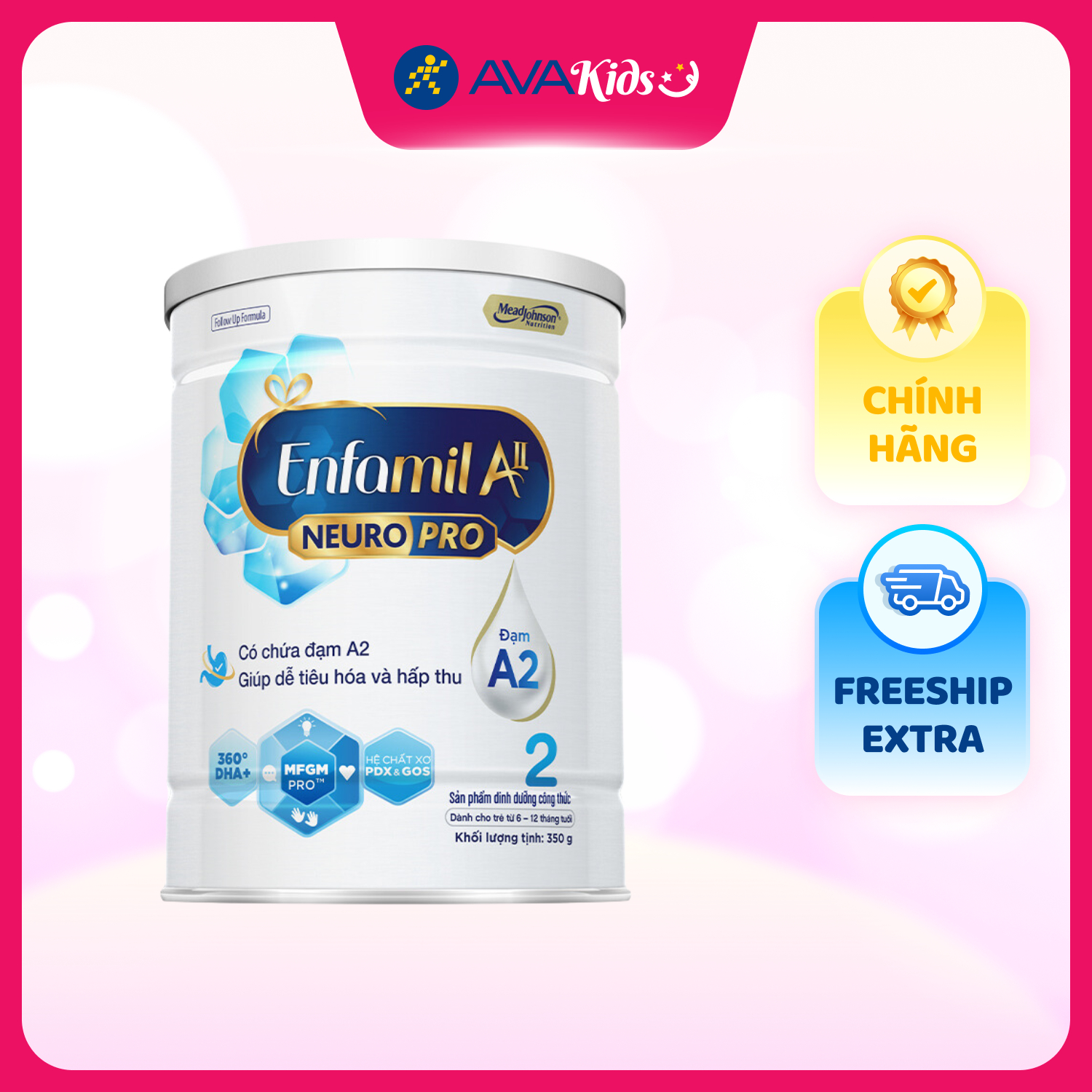Sữa bột Enfamil A2 Neuropro Follow Up Formula số 2 350g (6 - 12 tháng)