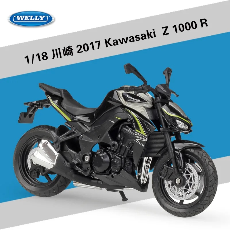 Welly 1:18 Kawasaki 2017 Z1000 R Phiên Bản Diecast mô hình xe máy Làm Việc Shork Hấp Thụ Đồ Chơi Cho