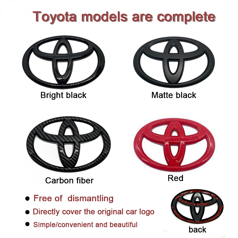 Laifu biểu tượng phía trước Toyota Corolla CAMRY RAV4 Vios Highlander V. v... hoặc biểu tượng mạ ABS biểu tượng phía sau
