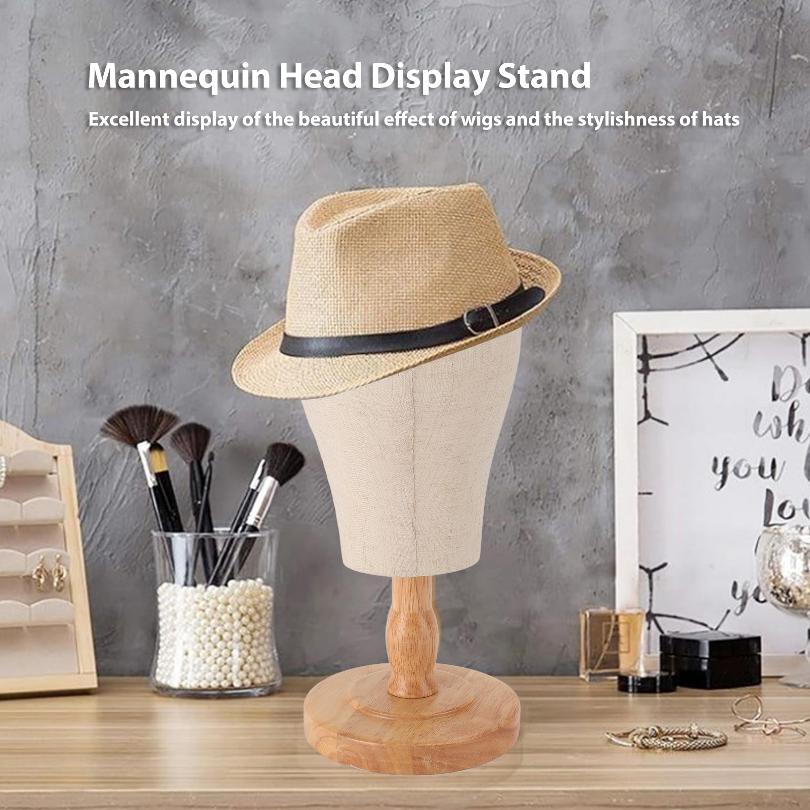 Hat Stand Multi Purpose Unique Proportionate Mannequin Head Wig Holder