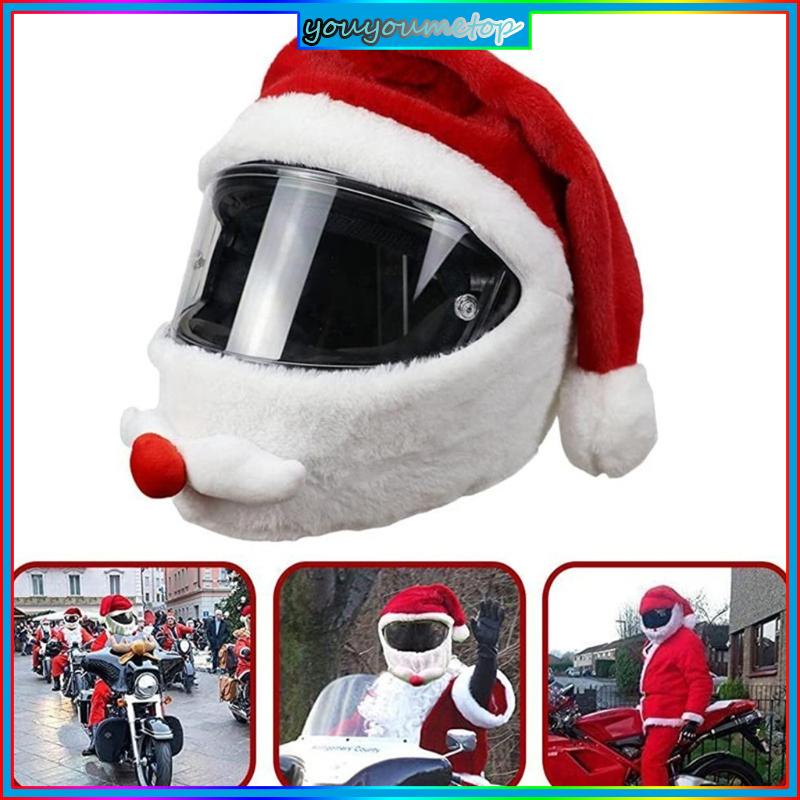 WGB Youngo Mũ Trùm Bằng polyester Che Phủ Toàn Diện Họa Tiết Ông Già Noel Vui Nhộn Dành Cho Người Lái Xe Mô Tô Ngoài Trời