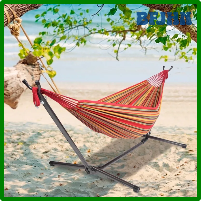 BFJHN 2-persoons Hangmat Met Ruimtebesparende Stalen Standaard En Draagbare Draagtas, 48 "W X 120" L, Rood DSBXV ราคา  23,210 บาท*ส่งฟรี