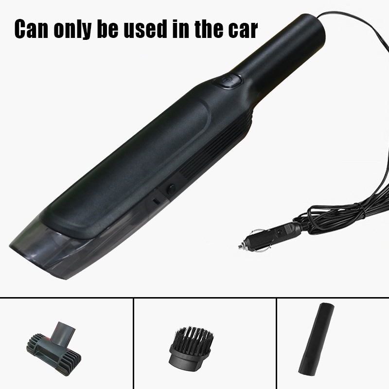 1Set 19000Pa 2-In-1 Wireless Handheld Car Vacuum Cleaner / Cordless Portable Auto Vacuum Cleaner with Floor Brush Wet&Dry Dual Use a