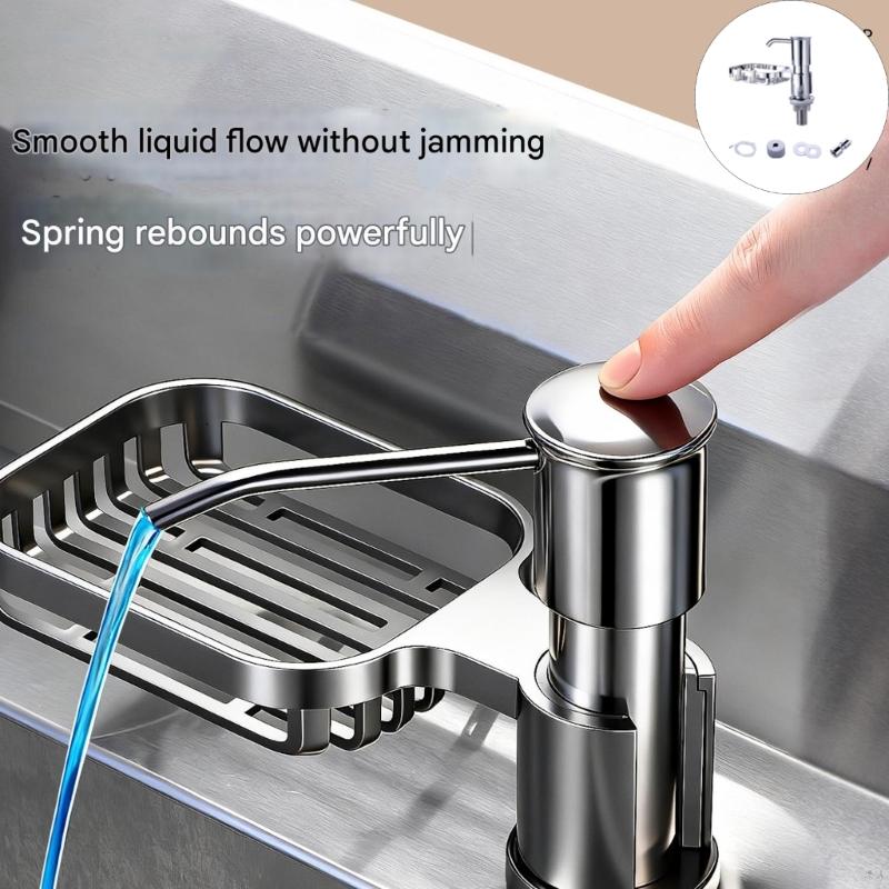 Leakproof thép nhà bếp Hộp đựng xà phòng kéo dài ống mạnh mẽ nhựa ABS xây dựng Dễ dàng cài đặt hộp đựng xà phòng Ống nâng cấp