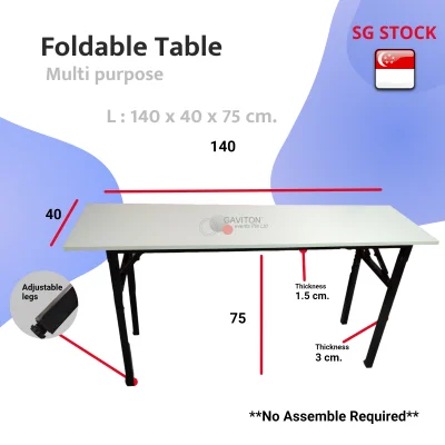[SG Stock] Multi Purpose Foldable Table for Home Office Study Meeting Dining desk Folding table