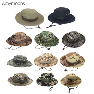 AED Fisherman Hat Outdoor Leisure Wild Farmer Hat Men And Women Mountaineering Fishing Hat Camouflage
