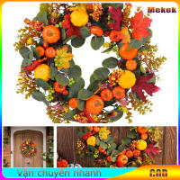 Fall Door Wreaths Decorations For Home Realistic Artificial Eucalyptus Leaves Berries Autumn Wreaths For Farmhouse Home Indoor Table Centerpiece