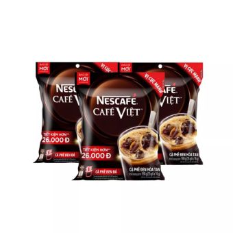 Cafe Việt Nescafe vị cafe đen đá 1 bịch (35gói x 16g)