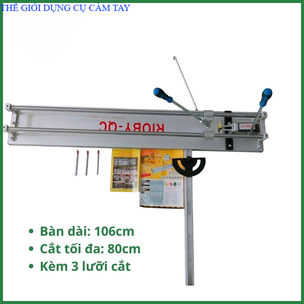 Bàn Cắt Gạch RYOBY-QC 800 , Bàn Dài 800cm Cắt Gạch 600cm Cắt Gạch Đẩy RIOBY-QC Máy Kèm 3 Lưỡi cắt . THẾ GIỚI DỤNG CỤ CẦM TAY GIÁ SĨ