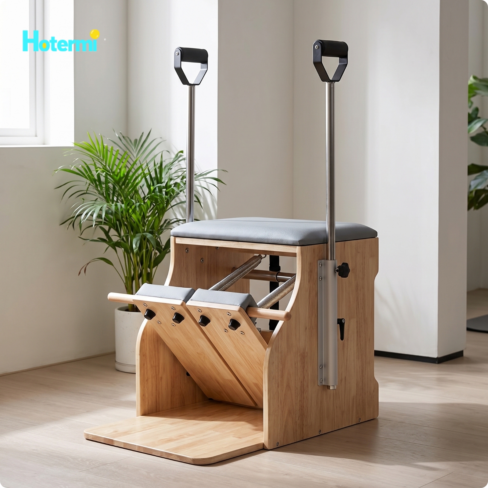 footful Long-Lasting Pilates Chair with Handles Solid Pilates Chair Heavy-Duty Fitness Equipment Comfortable for Home Gym ราคา 24,277 บาท*ส่งฟรี