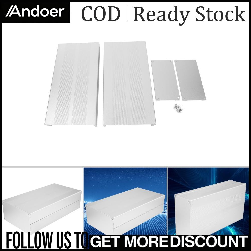 Andoer สิ่งที่แนบมาอิเล็กทรอนิกส์ DIY แผงวงจรโครงการอลูมิเนียมกล่องระบายความร้อน เคส 55 x 106 x 200 มม ราคา 771 บาท*ส่งฟรี