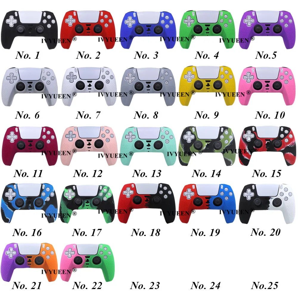 【Prime deal】 10 Pcs Anti-Slip Silicone Case Protective Skin For 5 Dualsense Ps5 Controller Cover Accessories