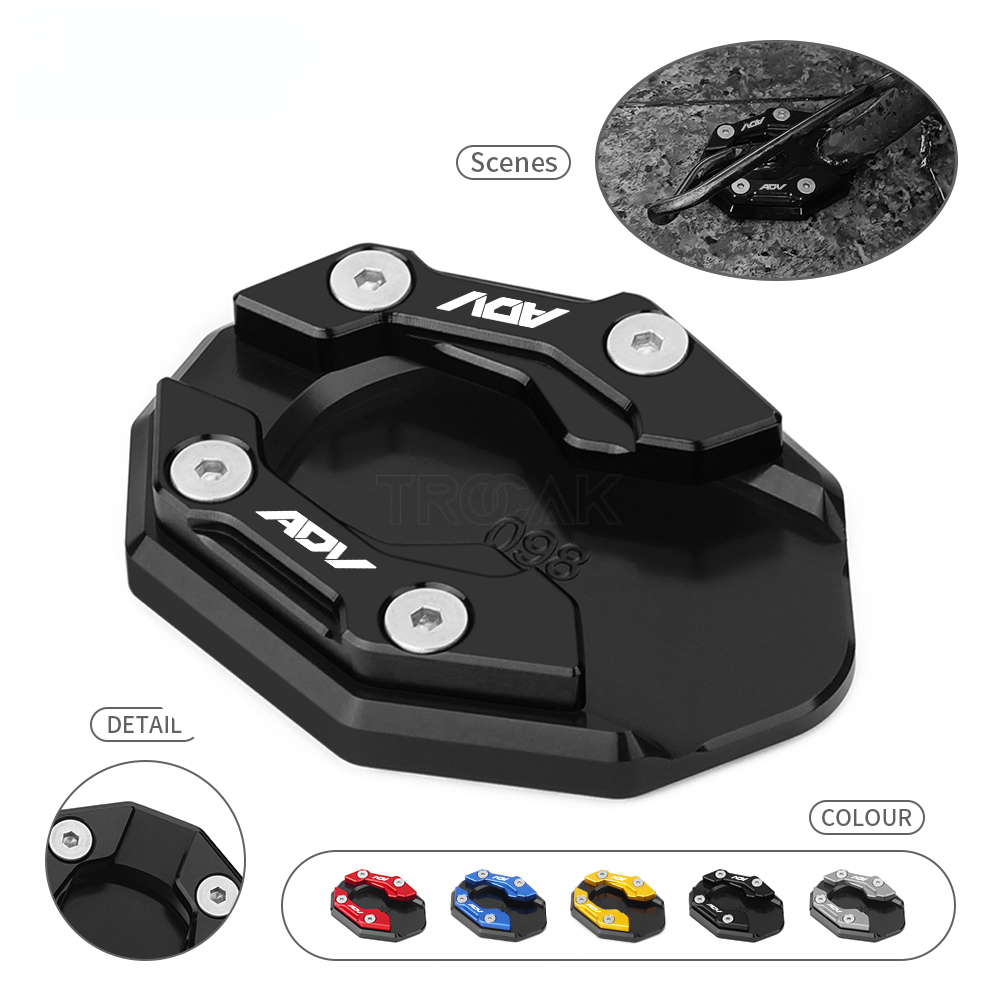 Đối với Honda adv350 adv160 adv150 20-23 CNC chân chân đứng tấm đệm mở rộng hỗ trợ Tấm Phóng to