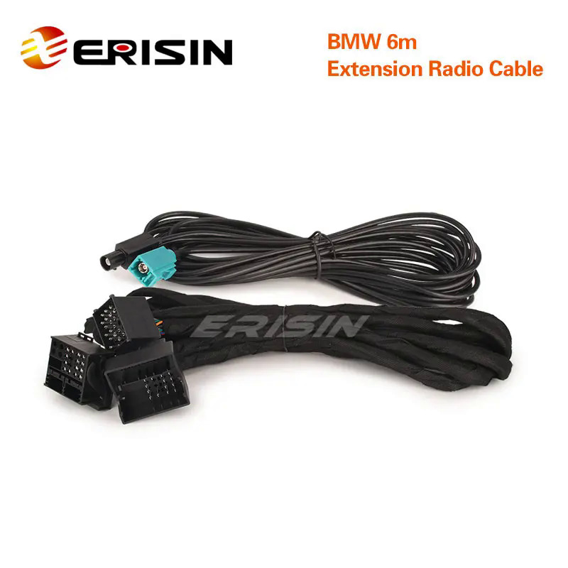 Bm6m cho BMW 3ER 5er X5 M3 M5 E46 E53 E39 E38 màu xanh & trắng 12 pin kết nối 6M Mở rộng điện đài phát thanh cáp dây nịt dây điện