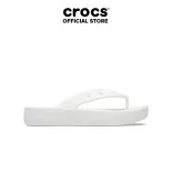 Dép Xỏ Ngón Nữ Crocs Platform Classic - White