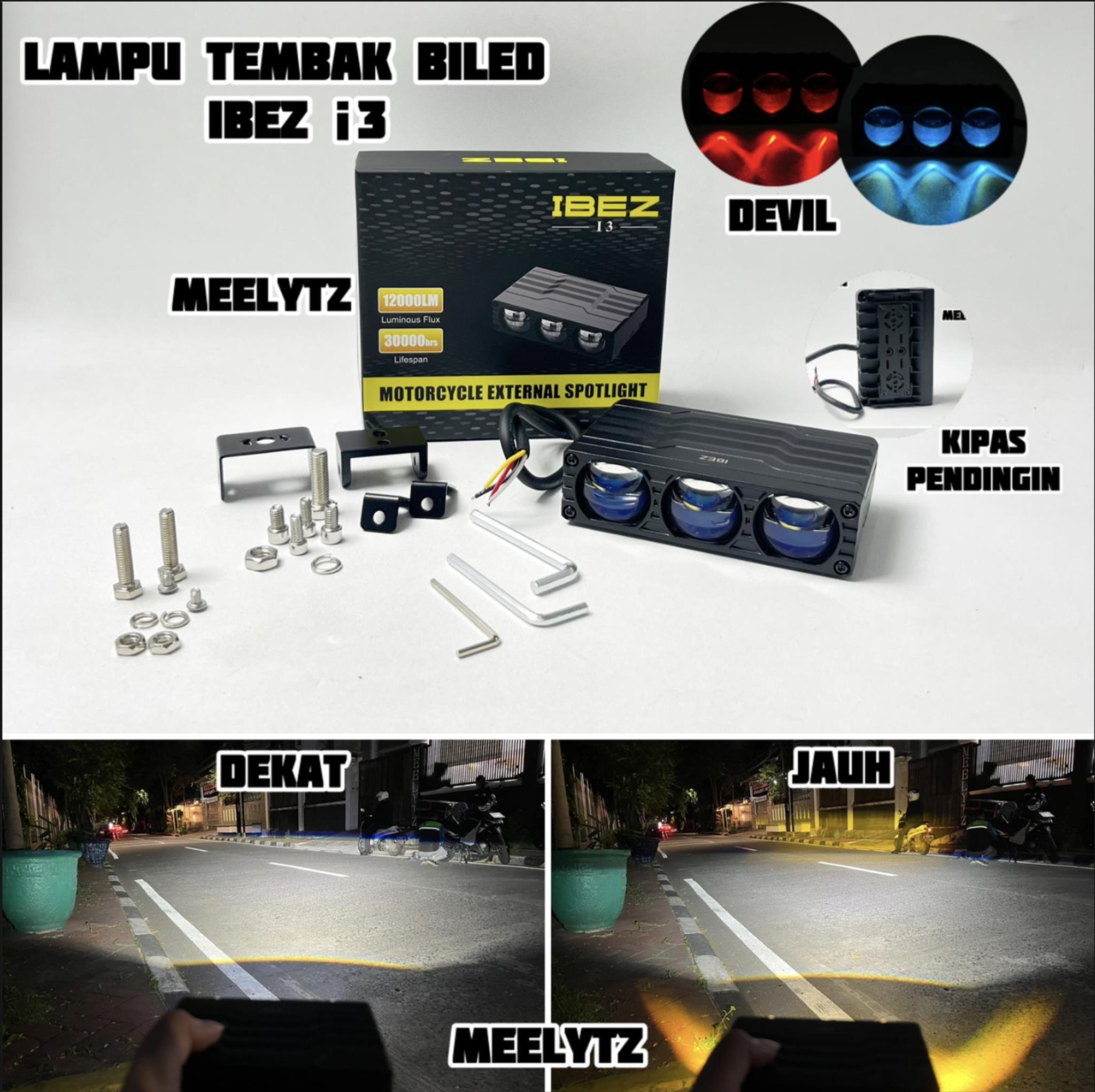 Ibez I3 - Led Biled Shooting Light Harga 490,000 rupiah*Gratis Ongkir