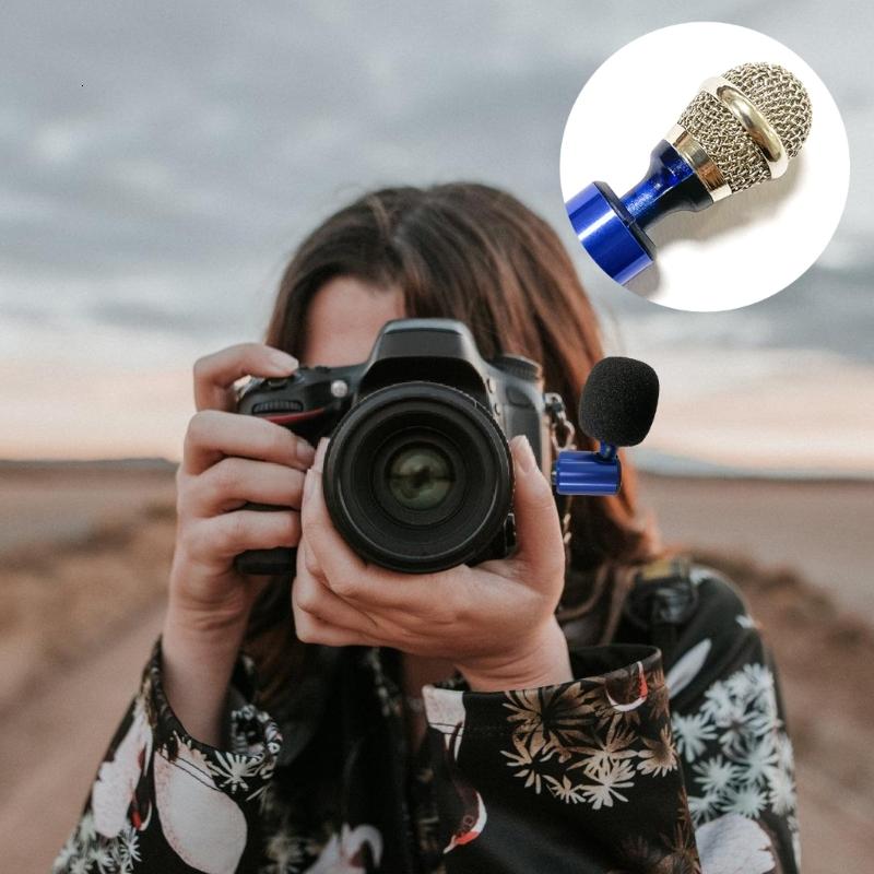 Micrô máy ảnh mini có thể chỉnh góc 3.5mm dành cho nhà báo sáng tạo nội dung