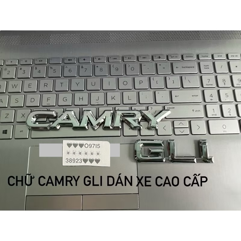 LOGO CHỮ CAMRY GLI TRẮNG CAO CẤP GIÁ RẺ