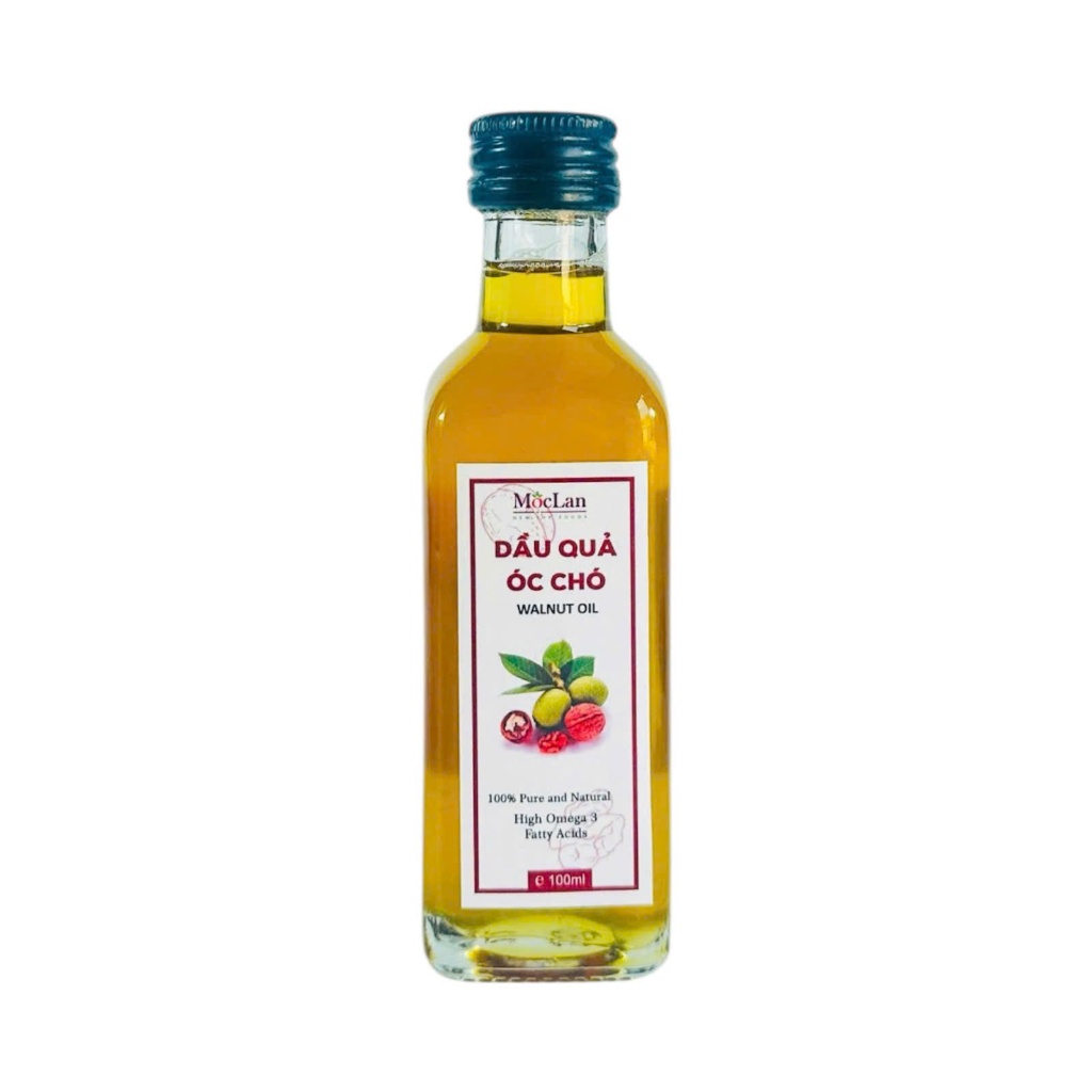 Dầu Óc Chó Tự Nhiên Mộc Lan Healthy 100ml - 250ml Omega 369 Vitamin E phụ nữ có thai cho con bú trẻ ăn dặm người già